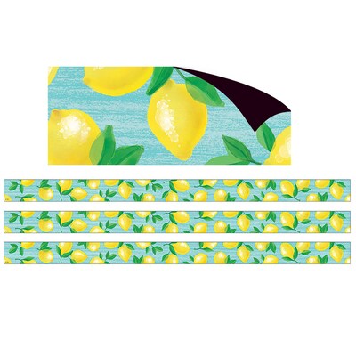 Teacher Created Resources Lemon Zest Magnetic Border, 24 Feet Per Pack, 3 Packs (TCR77455-3)