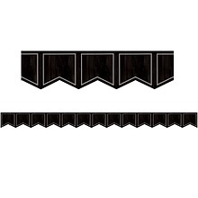 Teacher Created Resources Modern Farmhouse Die-Cut Border, 2.75 x 210, Black Pennants (TCR8905-6)