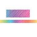 Teacher Created Resources Colorful Scribble Straight Border Trim, 35 Feet Per Pack, 6 Packs (TCR3418