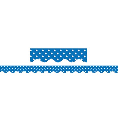 Teacher Created Resources® Blue Mini Polka Dots Border Trim, 35 Feet Per Pack, 6 Packs (TCR4666-6)