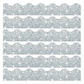 TREND Terrific Trimmers Scalloped Border, 2.25 x 195, Silver Sparkle (T-91408-6)