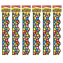 TREND Stained Glass Terrific Trimmers, 39 Feet Per Pack, 6 Packs (T-92136-6)