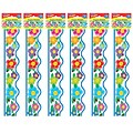 TREND Crayon Flowers Terrific Trimmers, 39 Feet Per Pack, 6 Packs (T-92146-6)