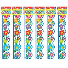 TREND Crayon Flowers Terrific Trimmers, 39 Feet Per Pack, 6 Packs (T-92146-6)