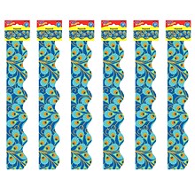 TREND Terrific Trimmers Scalloped Border, 2.25 x 234, Peacock (T-92363-6)