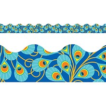 TREND Terrific Trimmers Scalloped Border, 2.25 x 234, Peacock (T-92363-6)