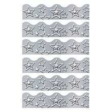 TREND I ? Metal Silver Stars Terrific Trimmer,, 39 Per Pack, 6 Packs (T-92682-6)