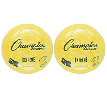 Champion Sports Extreme Soccer Ball, Size 5, Yellow, Pack of 2 (CHSEX5YL-2)