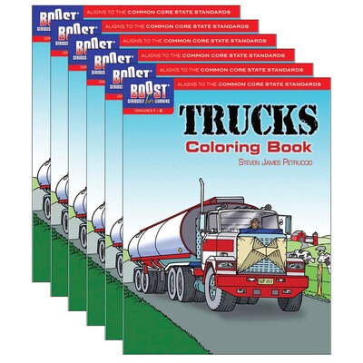 BOOST Trucks Coloring Book, Pack of 6 (DP-49411X-6)