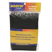 Martin Sports All Purpose Mesh Bag with Carrying Strap, Black, 24 x 36, Pack of 2 (MASMBC36BK-2)
