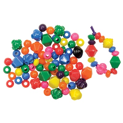 Roylco Brilliant Beads, 100/Pack, 3 Packs (R-2170-3)