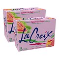 Lacroix Guava Sao Paulo Sparkling Seltzer Water, 12 Fl. Oz., 12 Cans/Pack, 2 Packs/Carton (15021761)