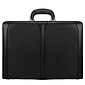 McKlein Turner Expandable Attache Briefcase, Top Grain Cowhide Leather, Black (80485)