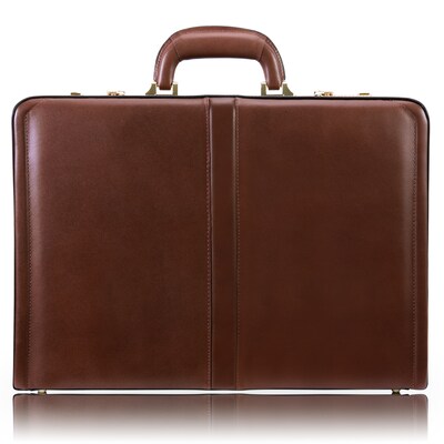 McKlein V Series, REAGAN, Top Grain Cowhide Leather,Attaché Briefcase, Brown (80444)