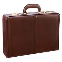 McKlein V Series, REAGAN, Top Grain Cowhide Leather,Attaché Briefcase, Brown (80444)