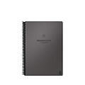 Rocketbook Fusion Reusable Notebook Planner Combo, 6 x 8.8, 7 Page Styles, 42 Pages, Gray (EVRF-E-