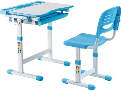 Mount-It! 26 Kids Desk with Chair, Blue (MI-10202)