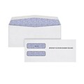 TOPS undated Gummed W-2 Double Window Envelope, 3 7/8 x 8 1/4, White, 100/Pack (DW3ALT100)