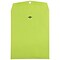 JAM Paper 10 x 13 Open End Catalog Colored Envelopes with Clasp Closure, Ultra Lime Green, 100/Pack