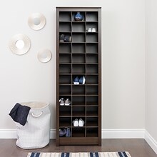 Prepac Space-Saving Shoe Storage Cabinet, Espresso (EUSR-0009-1)