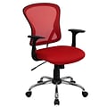 Flash Furniture Alfred Ergonomic Mesh Swivel Mid-Back Task Office Chair, Red (H8369FRED)