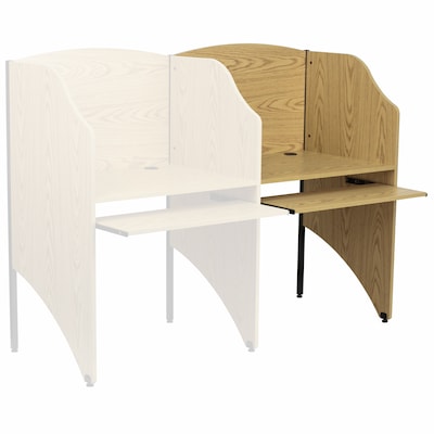 Flash Furniture Add-On Study Carrel, Oak