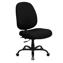 Flash Furniture HERCULES Series Armless Ergonomic Fabric Swivel Big & Tall Executive Office Chair, B