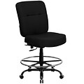 Flash Furniture HERCULES Fabric Drafting Chair, Black (WL-735SYG-BK-D-GG)