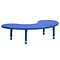 Flash Furniture Wren 65 Half-Moon Activity Table, Height Adjustable, Blue (YUYCX04MOONTBBL)
