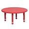 Flash Furniture Wren 33 Round Activity Table, Height Adjustable, Red (YUYCX007RDTBRD)