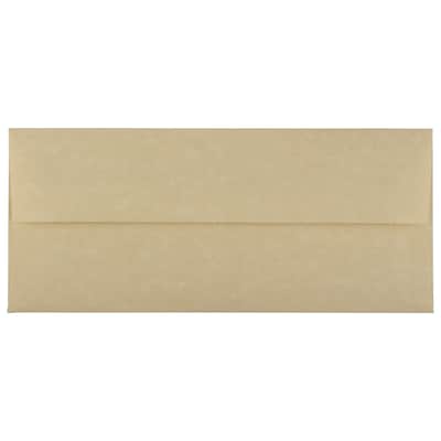 JAM Paper #10 Business Envelope, 4 1/8 x 9 1/2, Brown, 25/Pack (V01722)