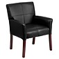 Flash Furniture Executive Leather Reception Chair, Black (BT353BKLEA)