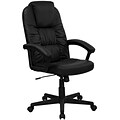 Flash Furniture Hansel LeatherSoft Swivel High Back Executive Office Chair, Black (BT983BK)