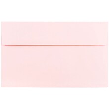 JAM Paper A10 Invitation Envelopes, 6 x 9.5, Baby Pink, 25/Pack (155688)
