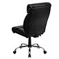 Flash Furniture HERCULES Series Armless Ergonomic LeatherSoft Swivel Big & Tall Executive Office Chair, Black (GO1235BKLEA)