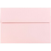 JAM Paper A7 Invitation Envelopes, 5.25 x 7.25, Baby Pink, 25/Pack (155627)
