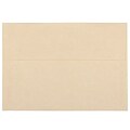 JAM Paper A7 Parchment Invitation Envelopes, 5.25 x 7.25, Brown Recycled, 50/Pack (35311I)