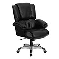 Flash Furniture High-Back LeatherSoft Executive Chair, Fixed Arms, Black (GO958BK)