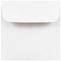 JAM Paper 2.375 x 2.375 Mini Square Envelopes, White, 100/Pack (03993004B)