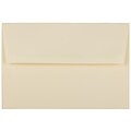 JAM Paper® A8 Foil Lined Invitation Envelopes, 5.5 x 8.125, Ecru with Gold Foil, 25/Pack (332417064)