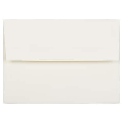 JAM Paper A7 Foil Lined Invitation Envelopes, 5.25 x 7.25, Ecru with Gold Foil, 25/Pack (2354150)