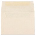 JAM Paper 4Bar A1 Parchment Invitation Envelopes, 3.625 x 5.125, Natural Recycled, 25/Pack (90079510
