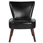 Flash Furniture Hercules Holloway Series LeatherSoft Retro Chair, Black, 2 Pack (2QYA02BK)