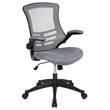 Flash Furniture Kelista Ergonomic Mesh Swivel Mid-Back Task Office Chair, Dark Gray (BLX5MDKGY)