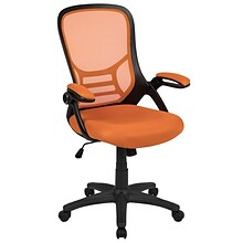 Flash Furniture Porter Ergonomic Mesh Swivel High Back Office Chair, Orange/Black (HL00161BKOR)