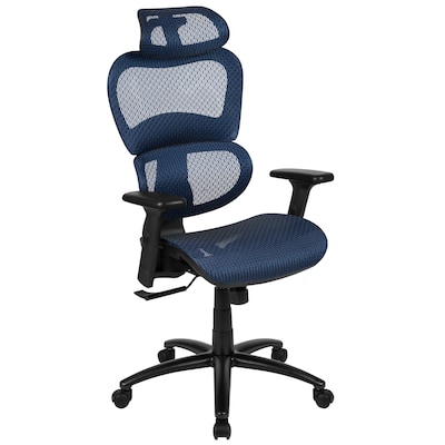 Flash Furniture LO Ergonomic Mesh Swivel Office Chair, Blue (HLC1388F1KBL)