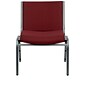 Flash Furniture Hercules Series 1000lb Capacity Big and Tall Extra-Wide Fabric Stack Chair; Burgundy