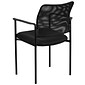 Flash Furniture Jana Mesh Stackable Side Chair with Arms, Black (GO5162)