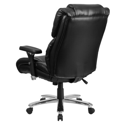 Flash Furniture HERCULES Series LeatherSoft Swivel 24/7 Intensive Use Big & Tall Executive Office Chair, Black (GO2149LEA)