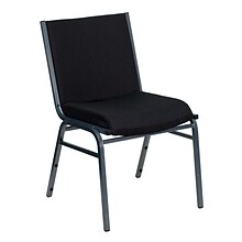 Flash Furniture HERCULES Series Fabric Stack Chair, Black Dot (XU60153BK)